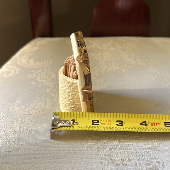 1970s ColorFlo lucite, resin toothpick holder kitschy, retro - Picture 9 of 9